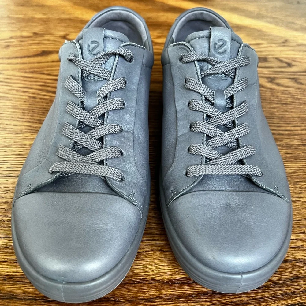 ECCO Soft Monochromatic 2.0 Sneaker Leather Gravity Purple Shoes Casual 40 - Picture 2 of 14